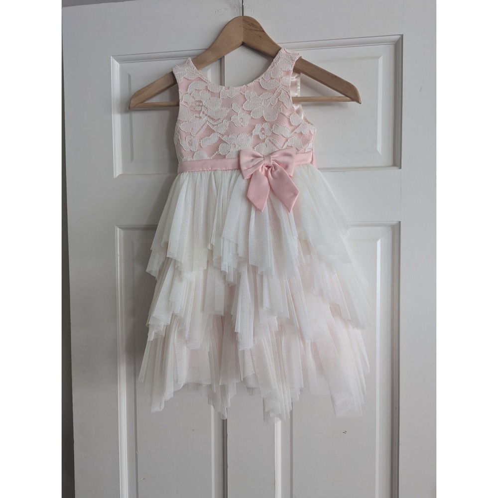 Toddlers Girl Dress size 4T COUTURE PRINCESS Tank Sun Dress Tulle Fairy Princess